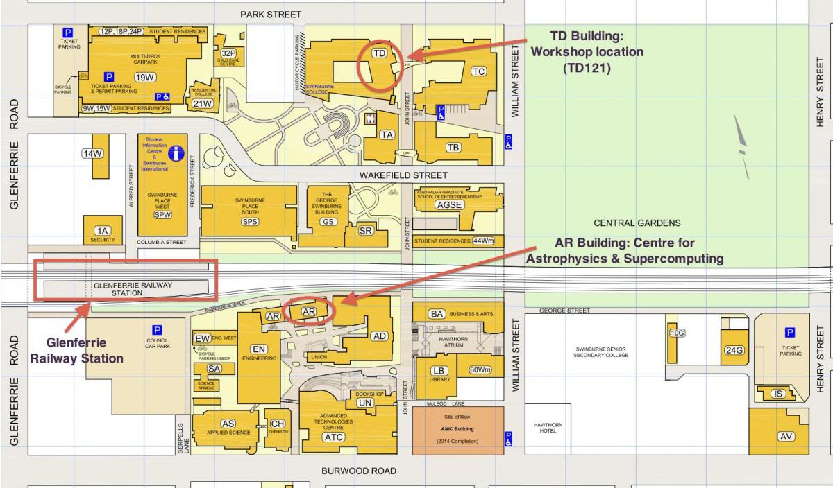 harta Swinburne campus