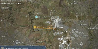 Harta Melbourne aeroport