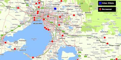 Harta de mai mare Melbourne