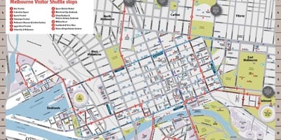 Melbourne ale orașului cum arată hartă
