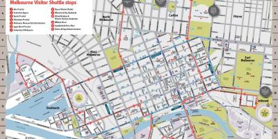 Melbourne ale orașului cum arată hartă