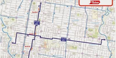 Harta Melbourne cota de biciclete
