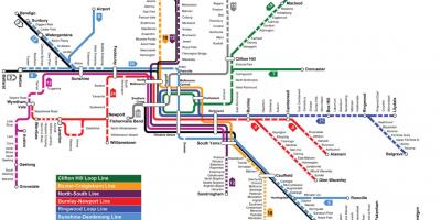 Harta metrou Melbourne
