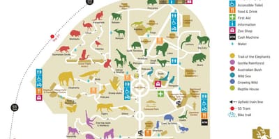 Harta Melbourne zoo