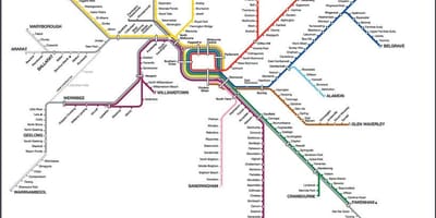 Melbourne ptv hartă