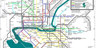 Melbourne autobuz hartă