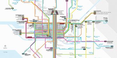Melbourne rețelei de tramvai hartă